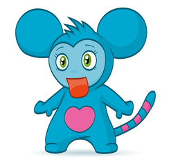Cartoon chibi fantasy monster