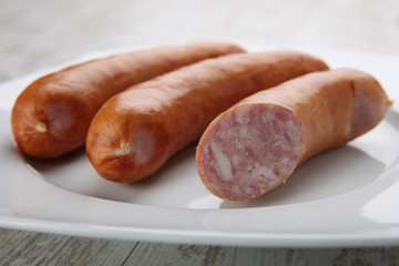 Delicious smoked sausage