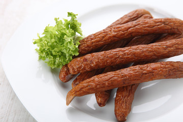 Delicious smoked sausage