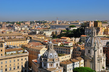 Fototapeta na wymiar Panorama of Rome