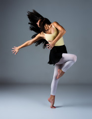 Female modern dancer