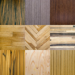 collection of wooden materials for interiors