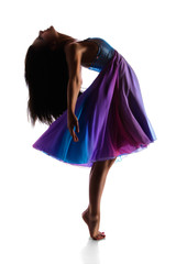 Female modern dancer