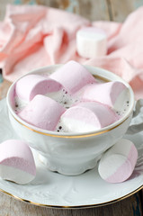 Coffee with marshmallow