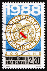 Postage stamp France 1988 Municipal Arms, Strasbourg