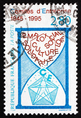 Postage stamp France 1995 Work Councils