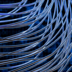 Fiber optic cables - 3D Render