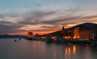 Naklejka premium Trogir Pier, Croatia