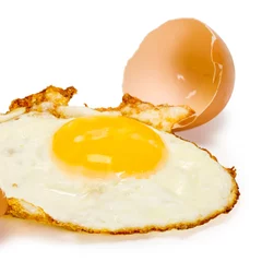 Fotobehang Spiegeleieren gebakken ei