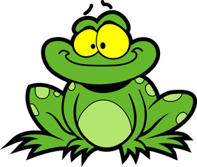 Fototapeta premium Cartoon Frog