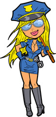 Sexy Female Cop