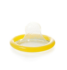 close up of  a condom