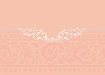 wedding card design, paisley floral design , India