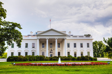 Fototapeta na wymiar The White House building in Washington, DC