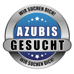 5 Star Button blau AZUBIS SUCHEN DICH