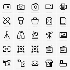 Photo and optical icons