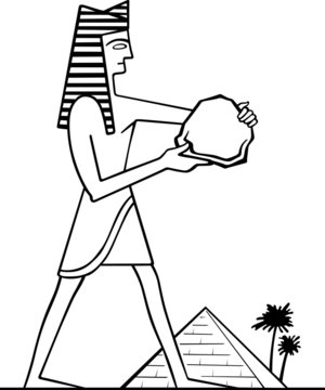 Big pharaoh and the little Pyramid