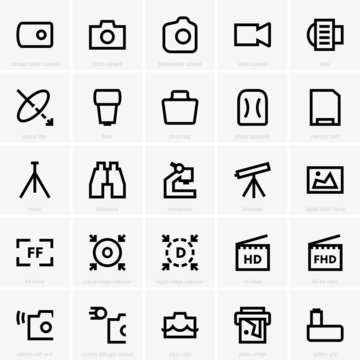 Photo and optical icons