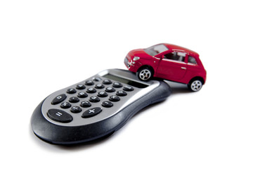 Fototapeta premium calculette et voiture