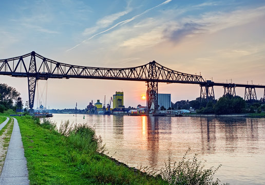 Eisenbahnbr&uuml;cke in Rendsburg