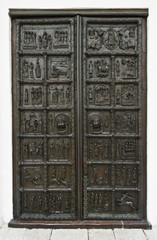 Gate of St.Sophia Cathedral. Novgorod, Russia