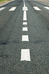 Fototapeta premium Asphalt road with marking