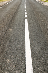 Asphalt road with marking