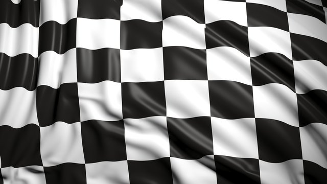 Finishing checkered flag