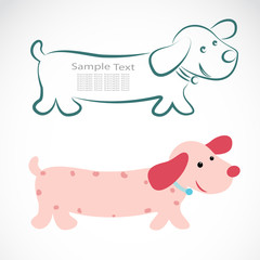 Vector image of an dog