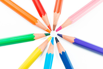 Naklejka premium Colorful pencils