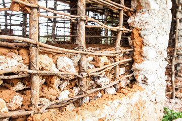 Building house in Africa