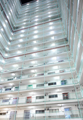 Twin tower type housing in Hong Kong