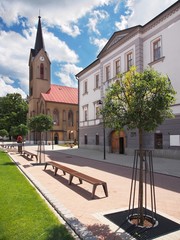 Church and County House in Dolny Kubin