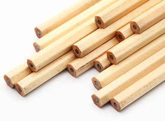 New pencil isolated on white background