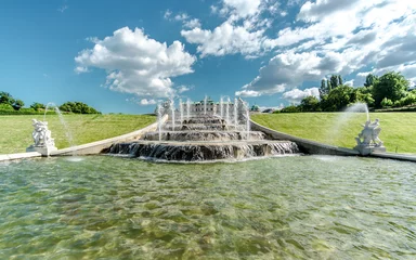 Gordijnen Fountain in Belvedere palace. Vienna, Austria © Alex Tihonov