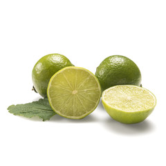 Limes with leaf