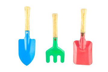 Garden tool isolated on white background - gardening tools