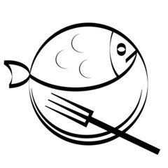 Fish on the plate