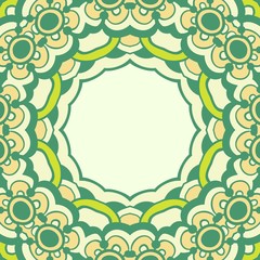 Circle ornament, ornamental round lace