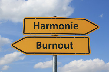 Fototapeta premium Burnout und Harmonie