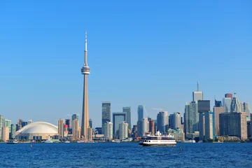 Wandcirkels aluminium De skyline van Toronto overdag © rabbit75_fot