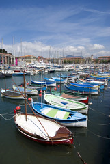 The harbour of Nice, French Riviera