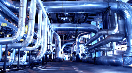 Industrial zone, Steel pipelines and cables
