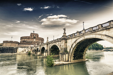 Castel Sant'Angelo and its bridge.