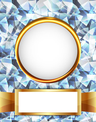 Royal diamond golden frame