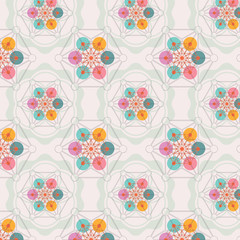 flower of life seamless pattern