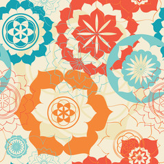 sacred geometry flower of life seamless wallpaper