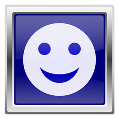 Fototapeta premium Blue shiny icon