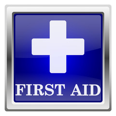 Obraz premium Blue shiny icon