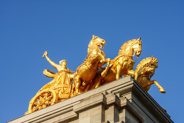 Fountain in Parc De la Ciutadella in Barcelona, Spain